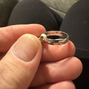 Silver Ring with Engraved Design